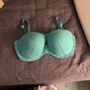 Victoria's Secret Lace Multi wear Bra in Aqua NWOT